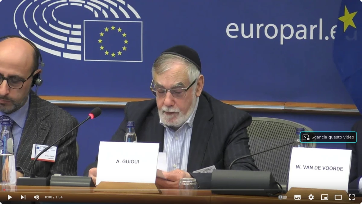 rabbi guigui at eu parliament